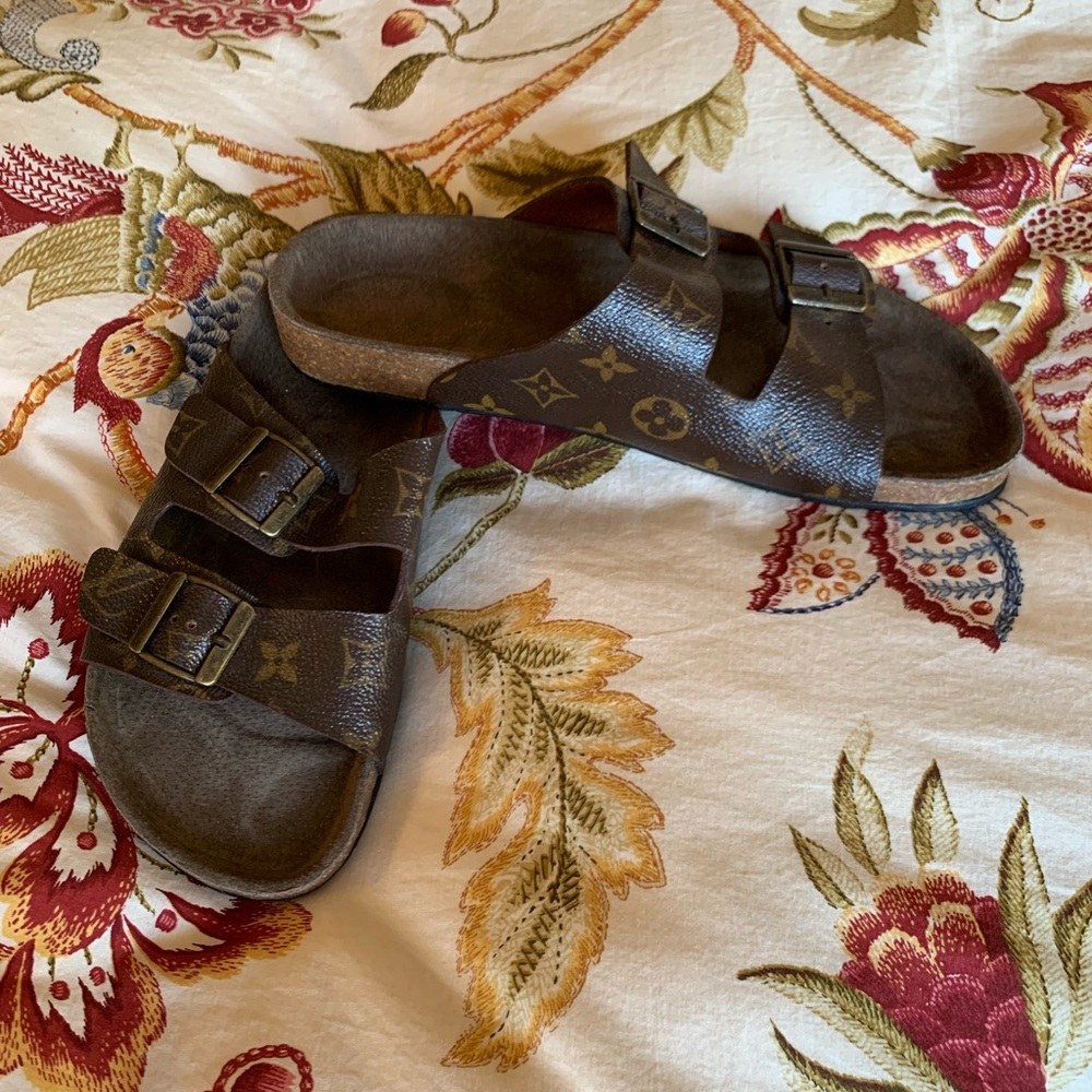 Louis Vuitton repurpose sandals with beautiful buckles